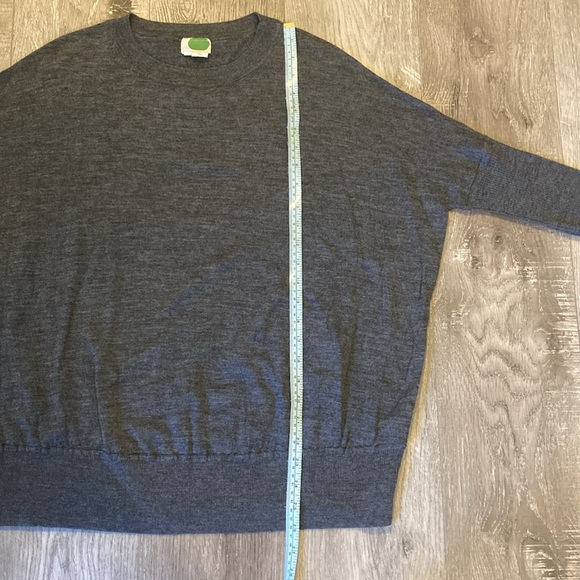 EUC Anthropologie Gray Wool Knit Sweater Size Small - Picture 6 of 9
